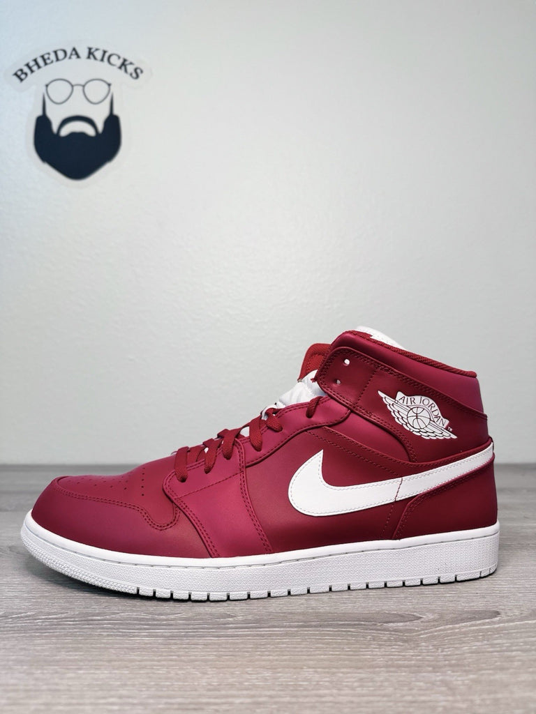 Size 16 - Nike Air Jordan 1 Mid Gym Red 2.0 Mens 554724-600 Preowned Og