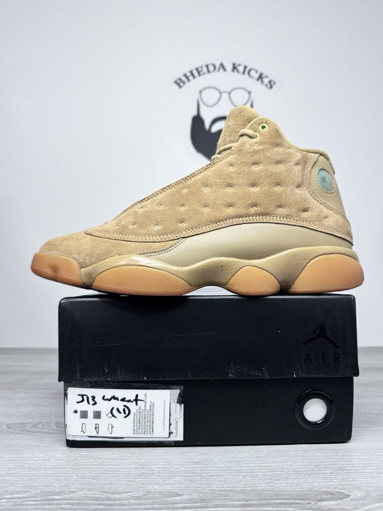 Size 11 - Nike Air Jordan 13 Retro Wheat Sneakers Shoes Gold 414571-705 2017