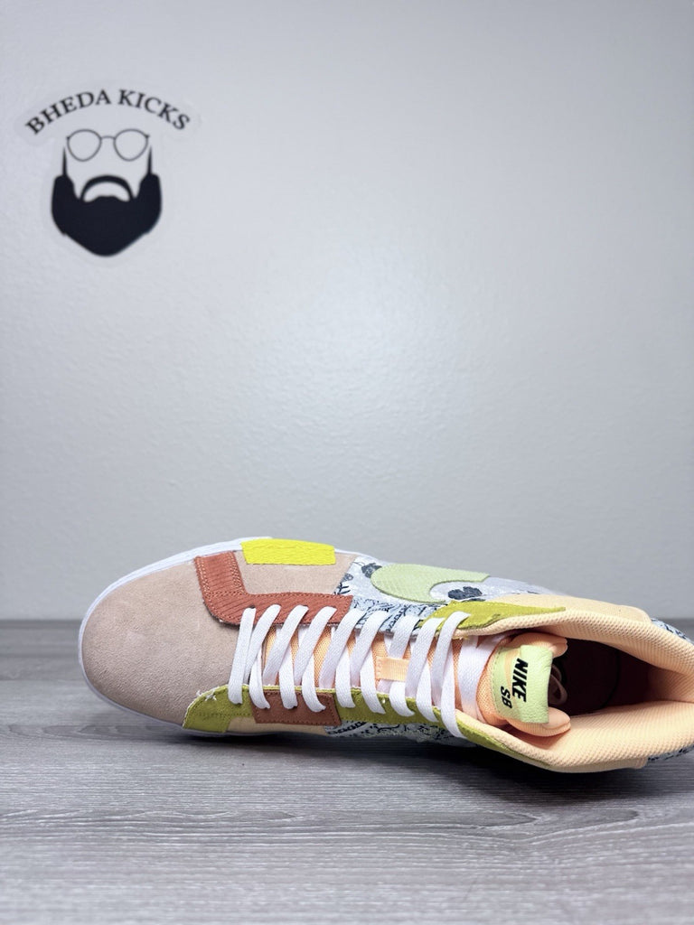 Size 15 - Nike SB Zoom Blazer Mid Premium “Paisley” Melon Tint DM0859-800 NEW DS