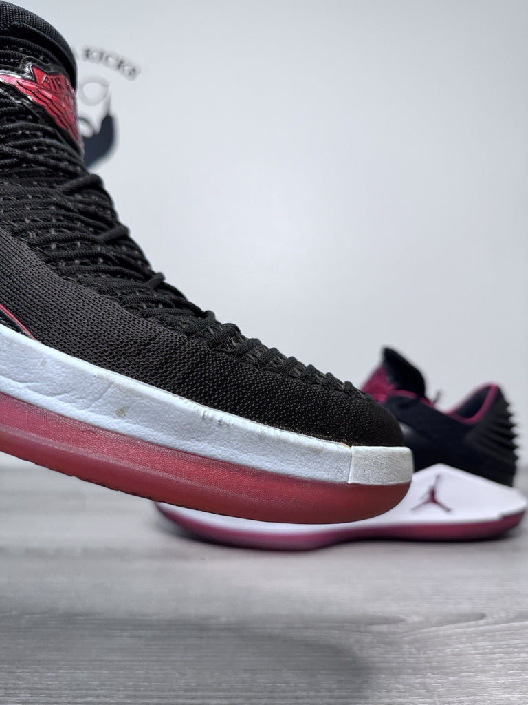 Size 14 - Nike Air Jordan XXXII 32 Low Banned Black Red Bred AA1256-001