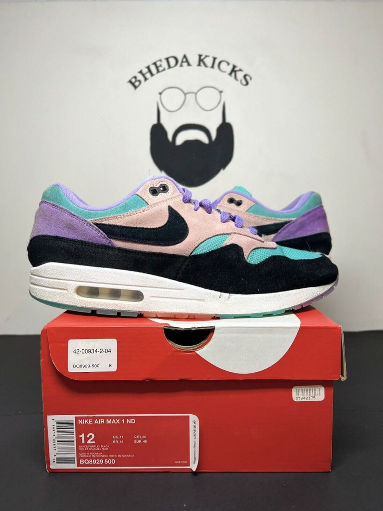 Nike Air Max 1 Have a Nike Day Space Purple Black BQ8929-500 Mens Size 12 Og