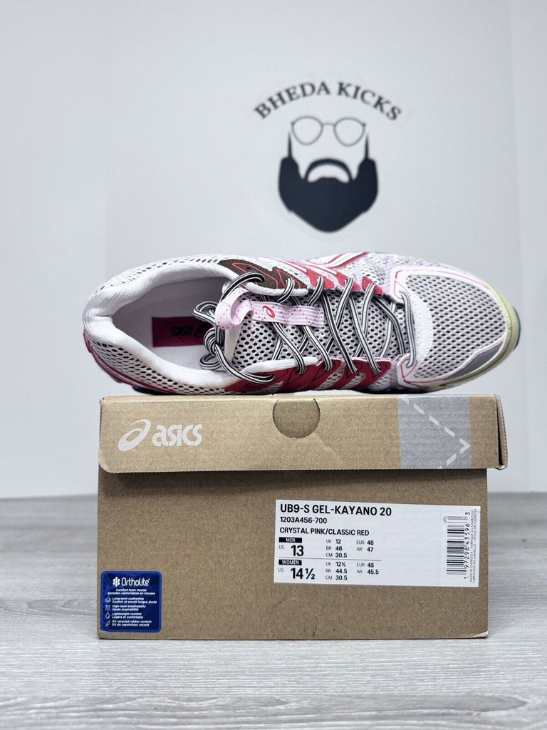 Size 13 - Asics Sportstyle UB9-S Gel-Kayano 20 Crystal Pink Red 1203A456-700