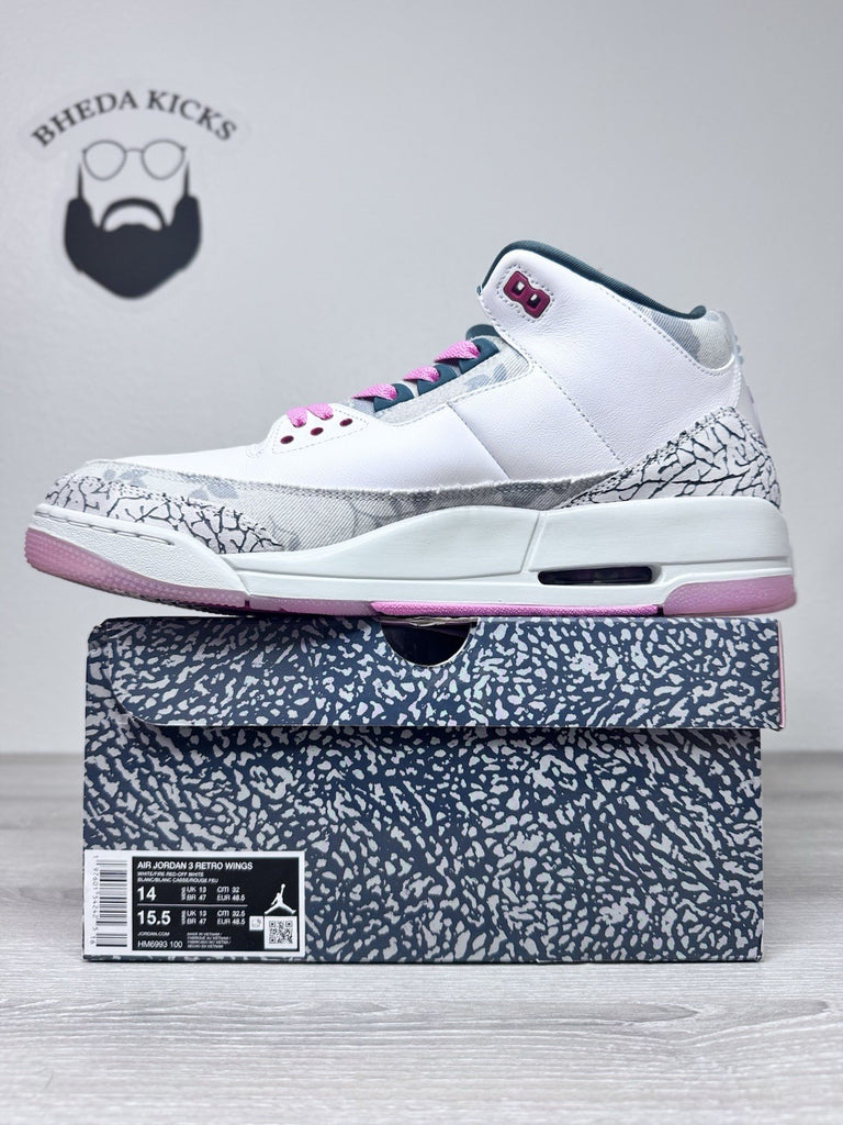 Size 14 - Nike Air Jordan 3 Retro 'Wings' [HM6993-100] Men's Preowned Rare