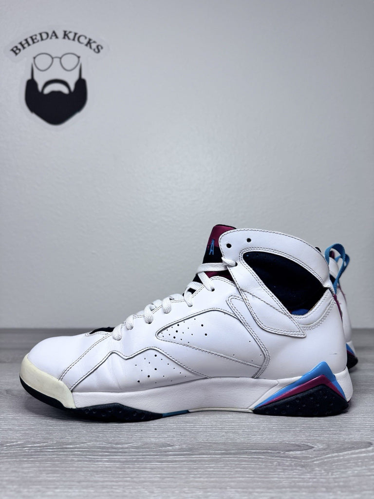 Size 13 - Nike Air Jordan 7 VII Retro Orion White Leather Sneaker 304775-105