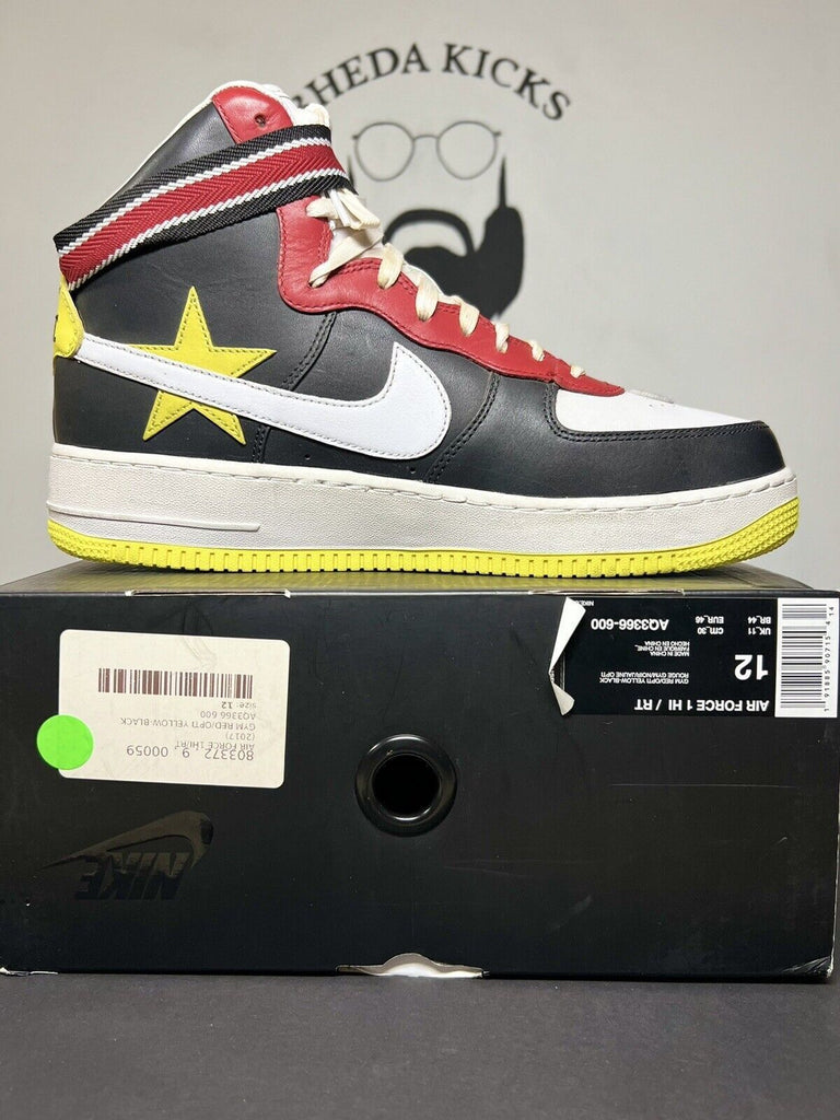 NEW DS Nike Air Force 1 Hi / RT Riccardo Tisci Size 12 Gym Red/Black AQ336600 OG