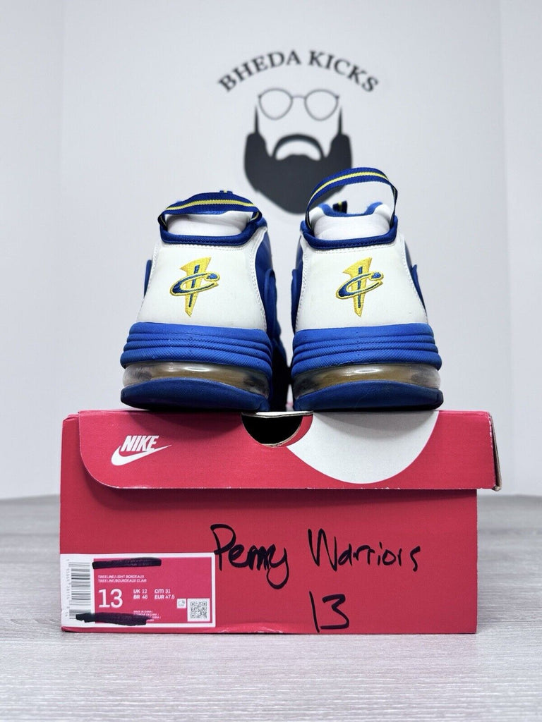 Size 13 - Nike Air Max Penny 1 Warriors 685153-401 Preowned Authentic Og