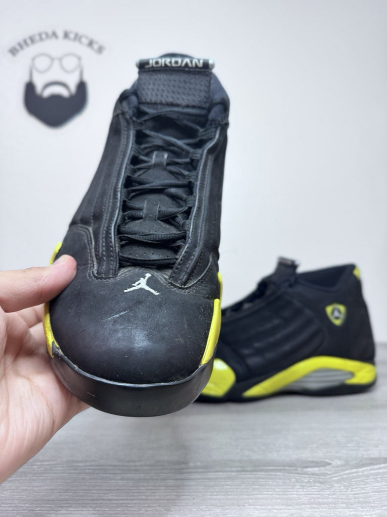Size 13 - Air Jordan 14 Retro Thunder (487471-070) Preowned Authentic