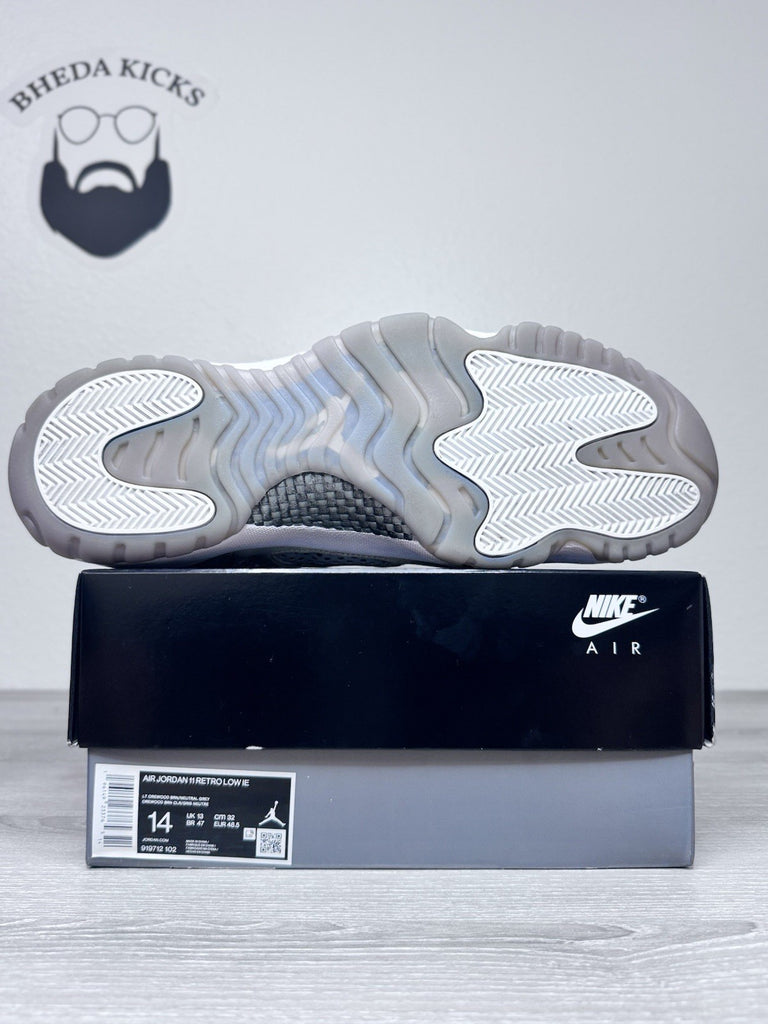 Size 14 - Air Jordan 11 Retro IE Low Light Orewood Brown 919712-102 Preowned