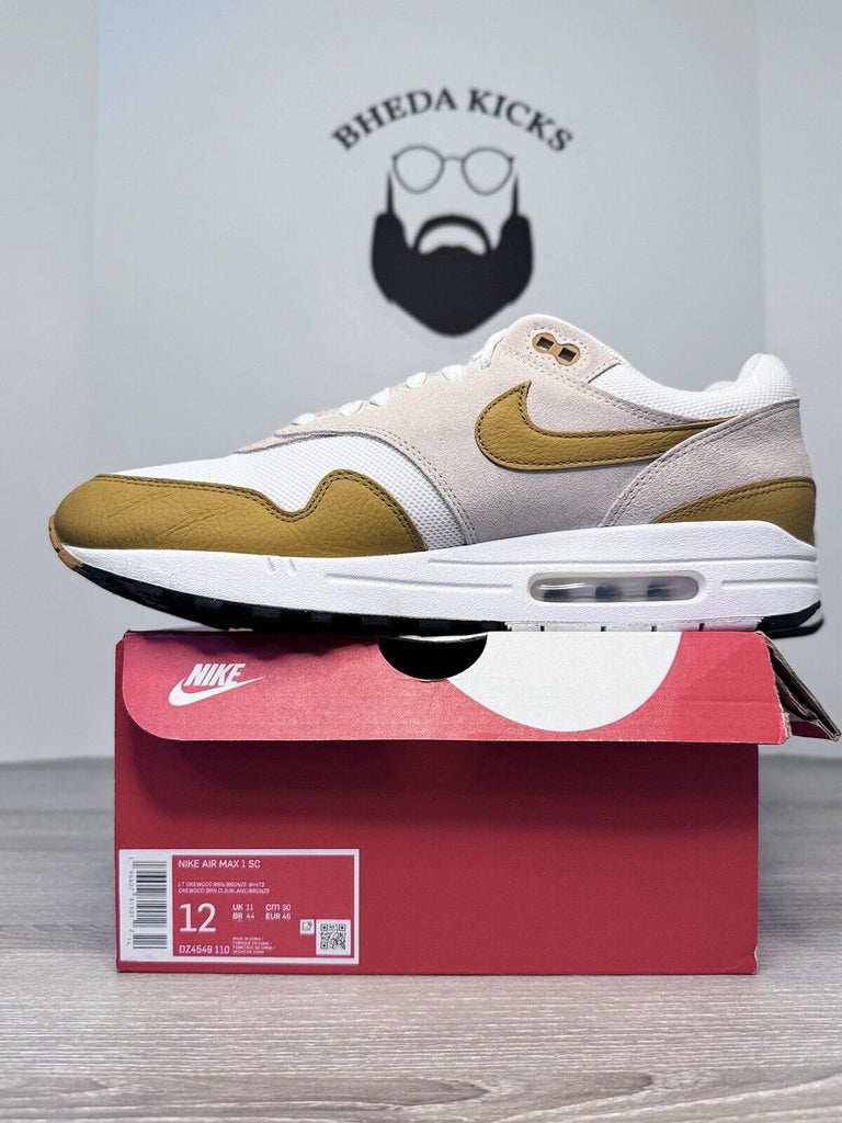 Size 12 - Nike Air Max 1 SC DZ4549-110 Bronze Men’s Worn Once Authentic