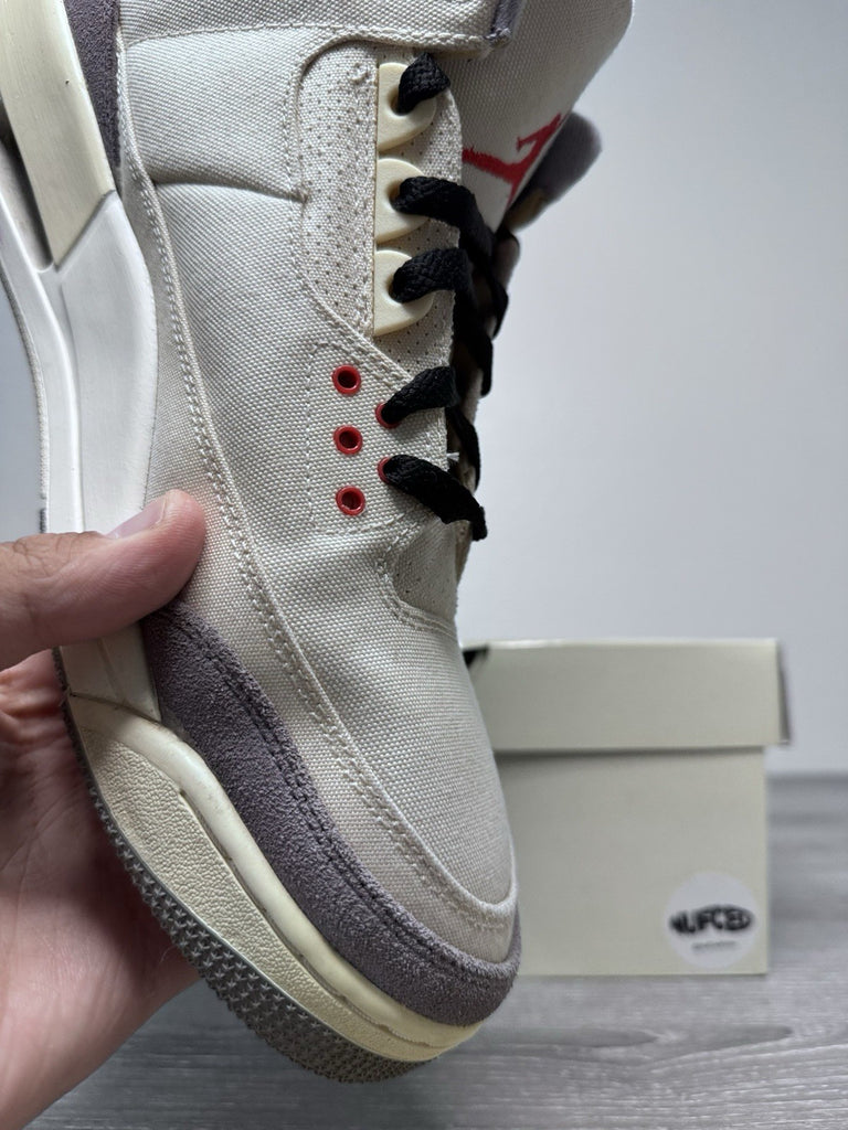 Size 13 - Air Jordan 3 Muslin (DH7139-100) Preowned Authentic Og