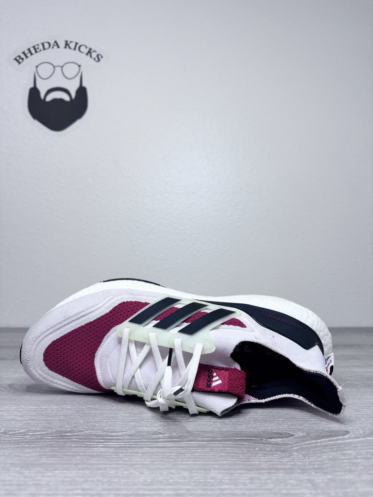 Size 13 - Adidas UltraBoost 21 NCAA Pack Louisville Rare GY0427 White Red Dirty