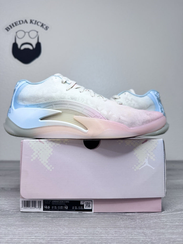 Size 10.5 - Jordan Zion 3 NRG Bleached Coral FZ1321-601 Men’s Shoes Preowned