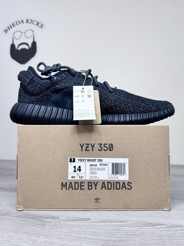Size 14 - adidas Yeezy 350 Boost Pirate Black 2023 BB5350 Brand New