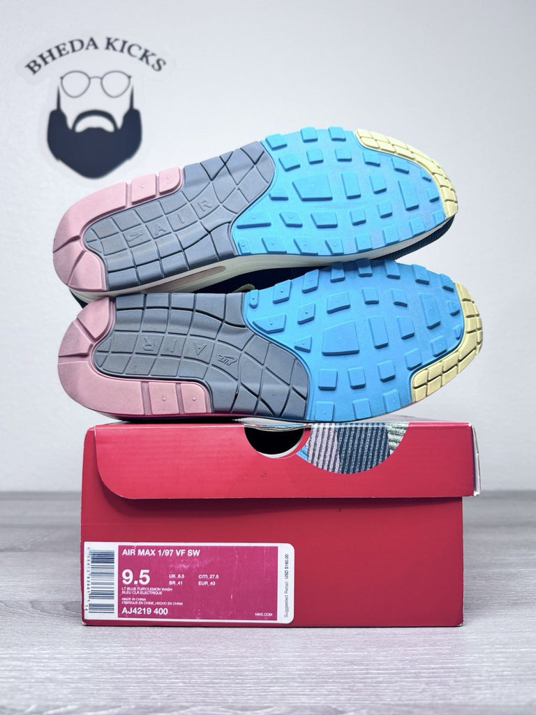 Size 9.5 - Nike Air Max 1/97 Sean Wotherspoon Men’s Preowned AJ4219-400