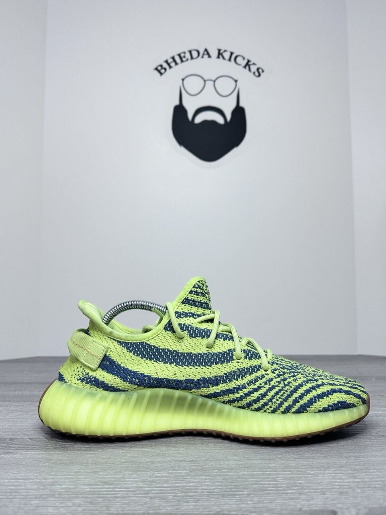 Size 9.5 - Adidas Yeezy Boost 350 V2 Semi Frozen Yellow Green B37572 Men’s