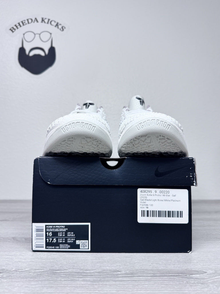 Size 16 - Nike Zoom Kobe 6 Protro All-Star Sail FQ3546-100 Brand New Authentic