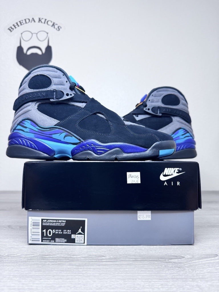 Size 10.5 - Air Jordan 8 Retro 2025 Aqua 305381-006 Authentic Brand New