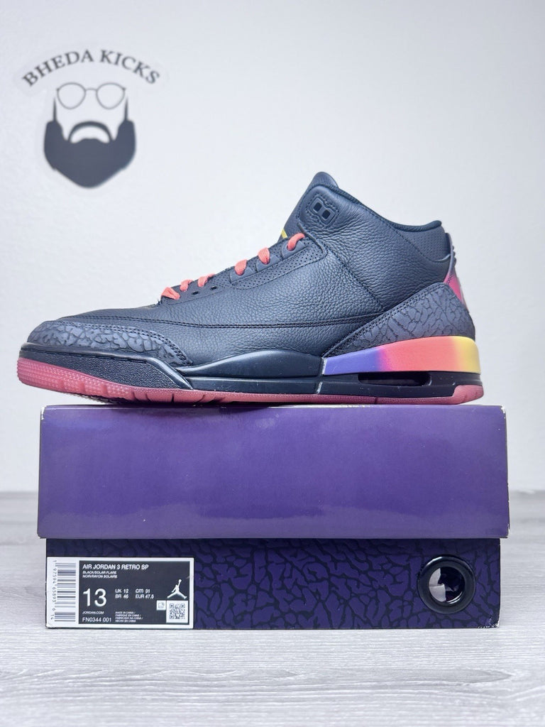 Size 13 - J. Balvin x Air Jordan 3 Retro Rio FN0344-001 Preowned Clean