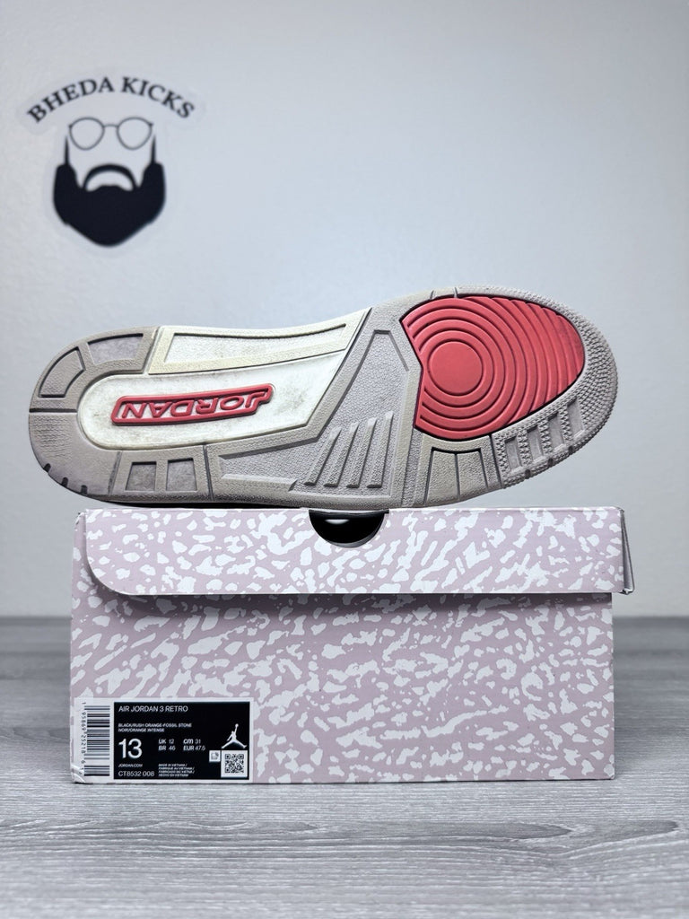 Size 13 - Air Jordan 3 Retro Mid Desert Elephant (CT8532-008) Preowned