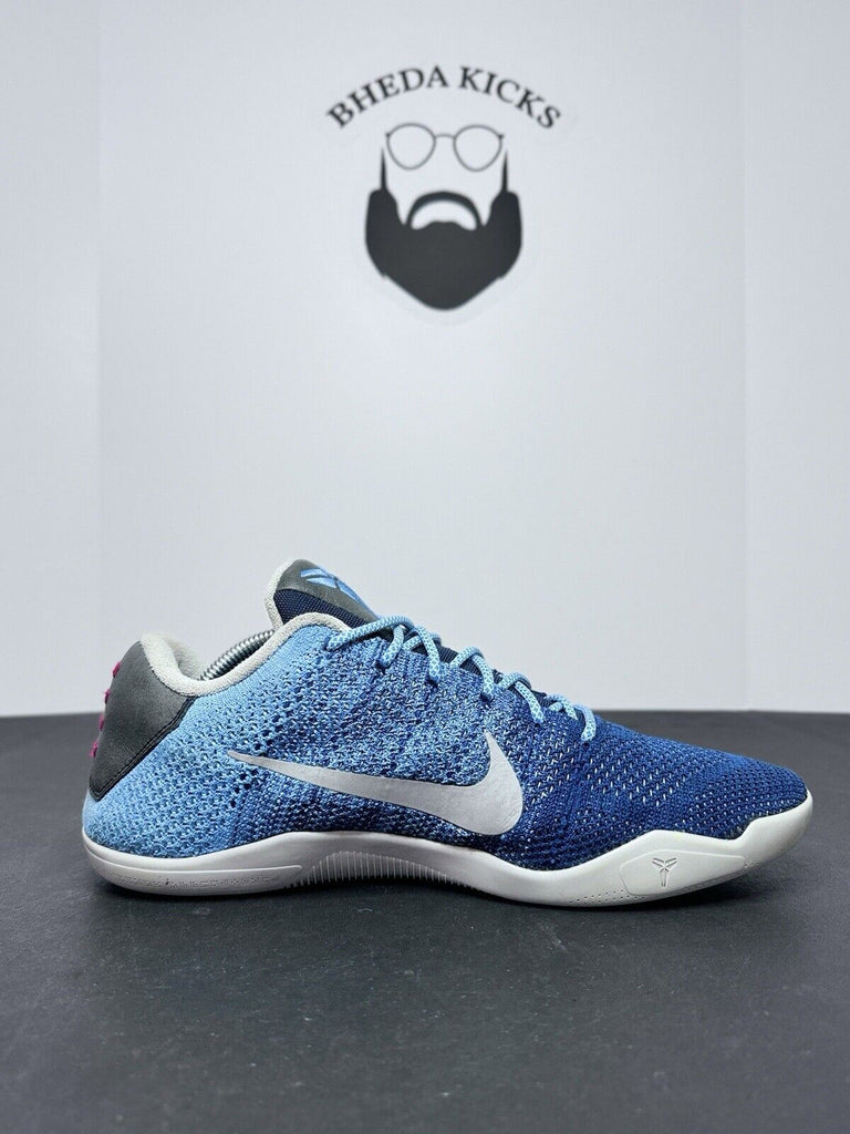 Nike Kobe 11 XI Elite Low Flyknit Brave Blue Sneaker 822675-404 Men’s Size 11.5