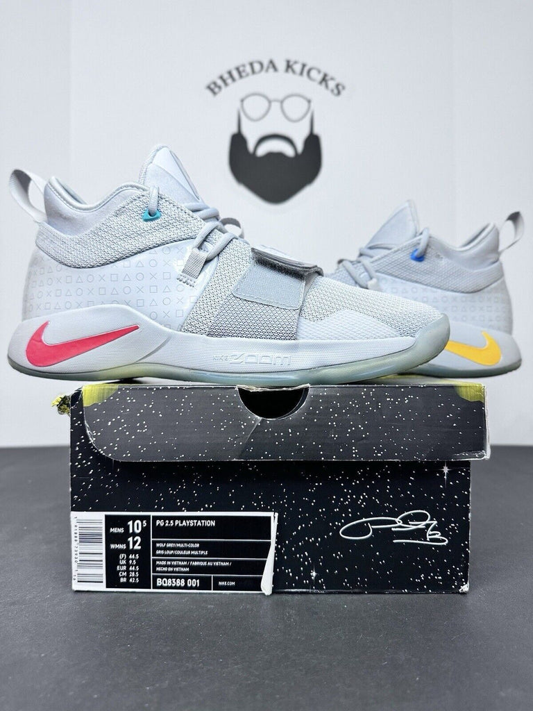 Nike Playstation x PG 2.5 Wolf Grey BQ8388-001 Preowned Og Authentic Size 10.5