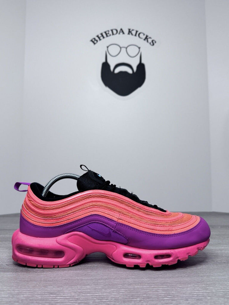 Size 9.5 - Nike Air Max 97 Plus Racer Pink 2018 AH8143-600 Preowned Og