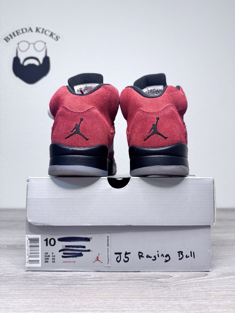 Size 10 - Nike Air Jordan 5 Retro Raging Bull 2021 DD0587-600 Men’s Preowned