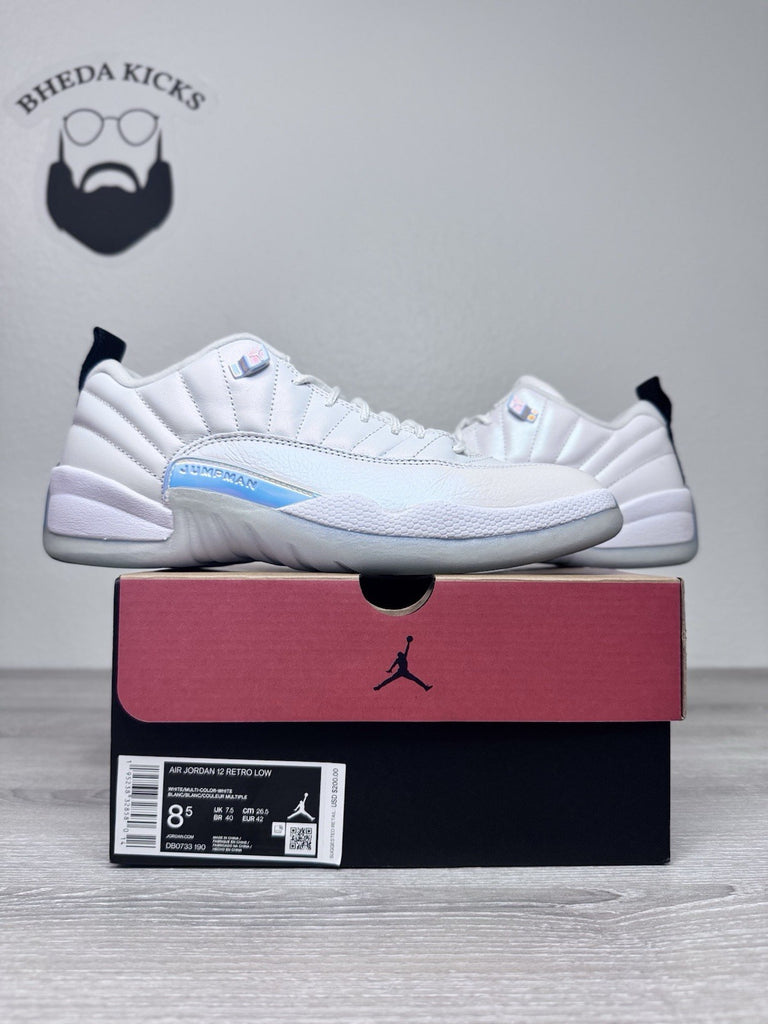 Size 8.5 - Nike Air Jordan 12 Retro Low Easter DB0733-190 OG XII White Preowned