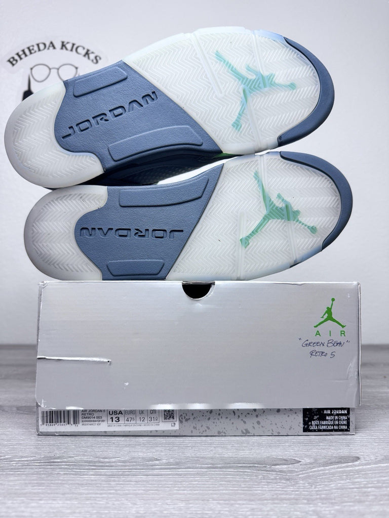 Size 13 - Jordan 5 Retro Green Bean 2022 DM9014-003 Preowned Authentic