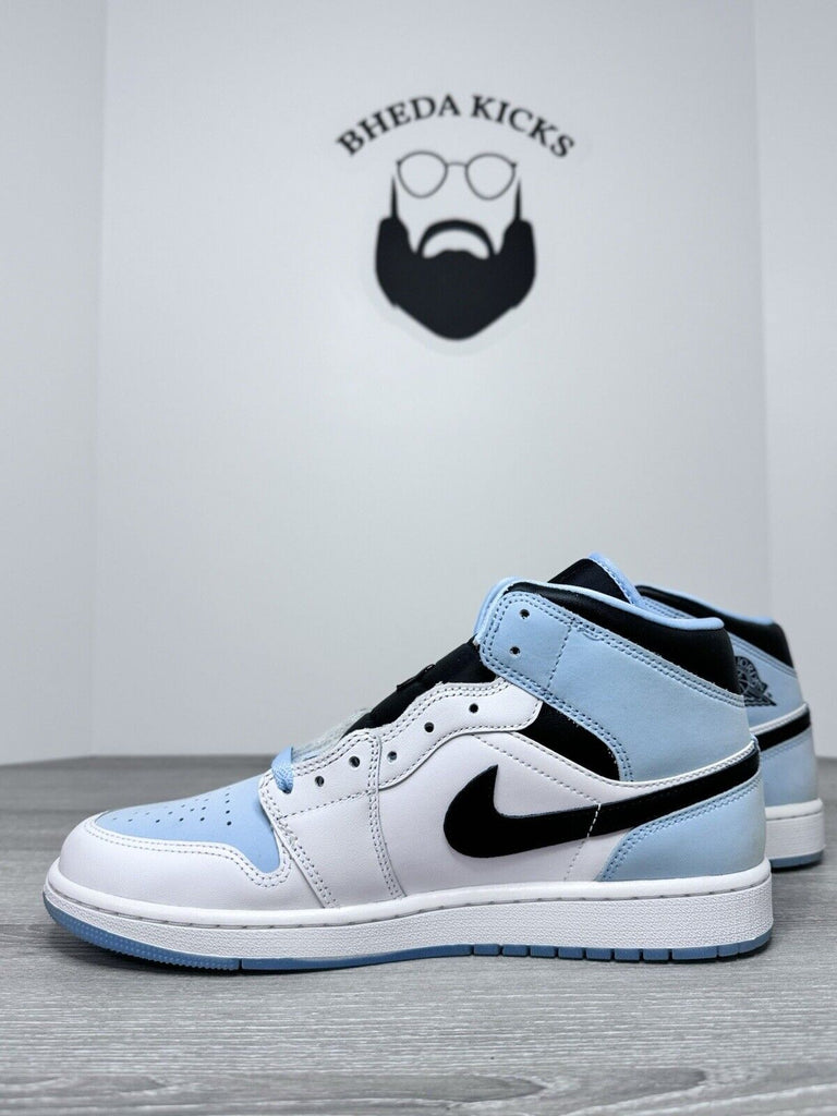 Size 9.5 - Jordan 1 Mid SE White Ice Blue Men's DV1308-104 NEW DS