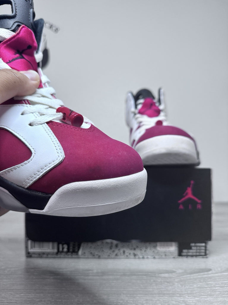 Size 12 - Air Jordan 6 Retro 2014 Carmine 384664-160 Preowned Authentic
