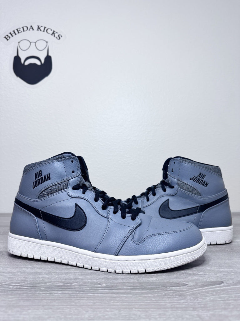 Size 15 - Nike Air Jordan Mens Athletic Gray High Top Basketball 332550-014