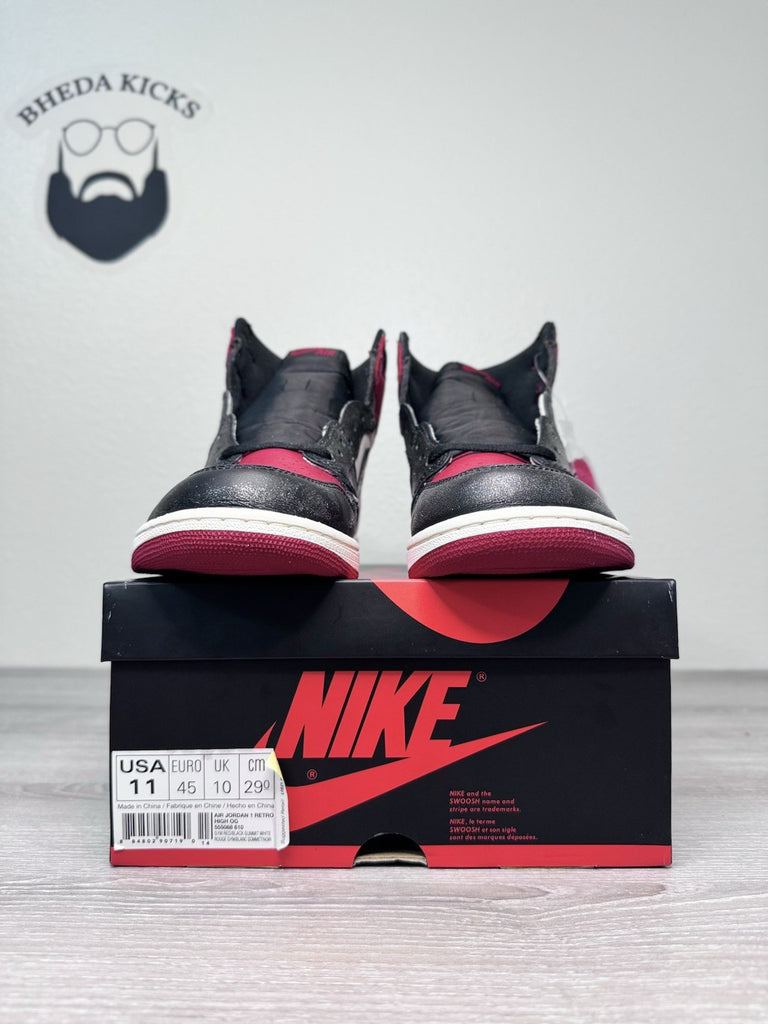 Size 11 - Jordan 1 Retro OG High Bred Toe 555088-610 2018 NEW DS