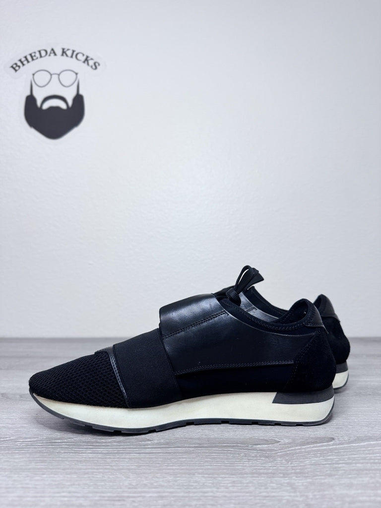 Size 43EU/10 US - Balenciaga Men’s Race Runner Neoprene Black White Sneakers