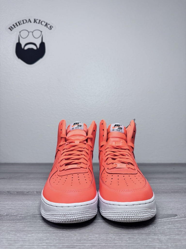 Size 8.5 - Nike Air Force 1 HI '07 LV8 JDI LTR Total Orange Shoes BQ6474-800