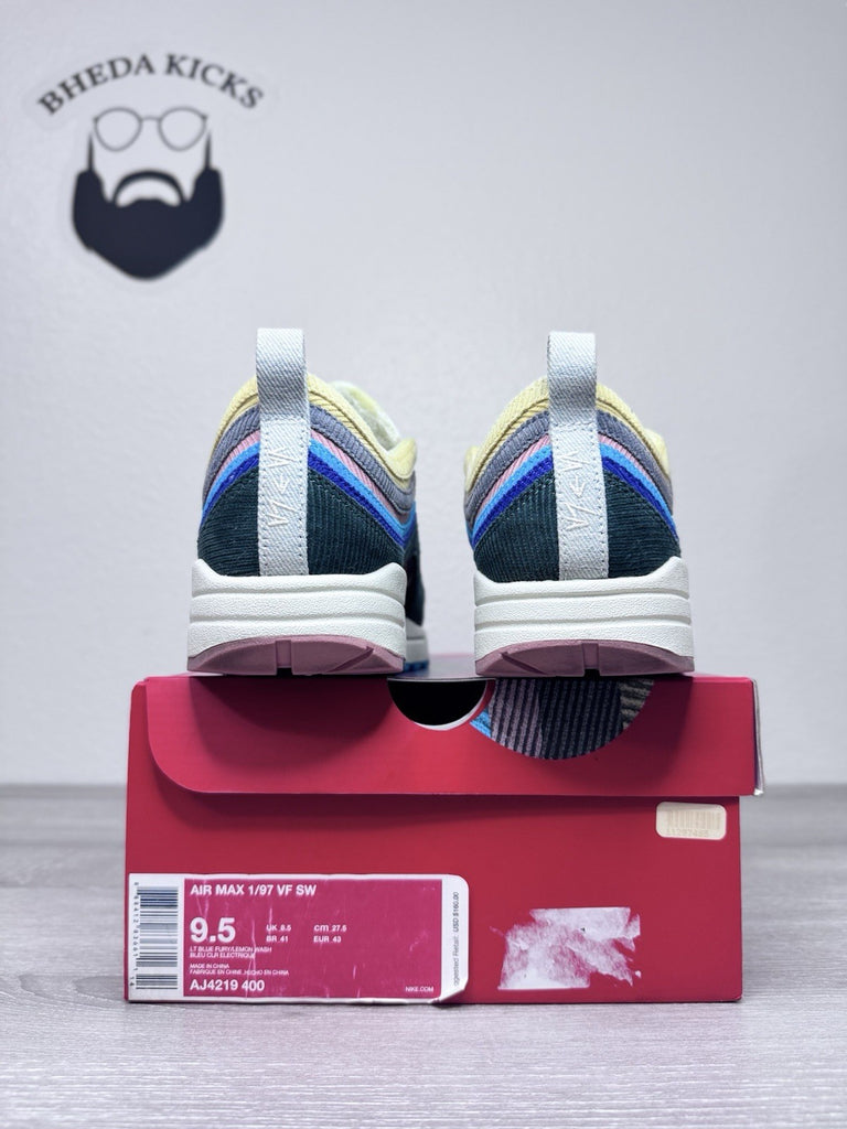 Size 9.5 - Nike Air Max 1/97 Sean Wotherspoon Men’s Preowned AJ4219-400
