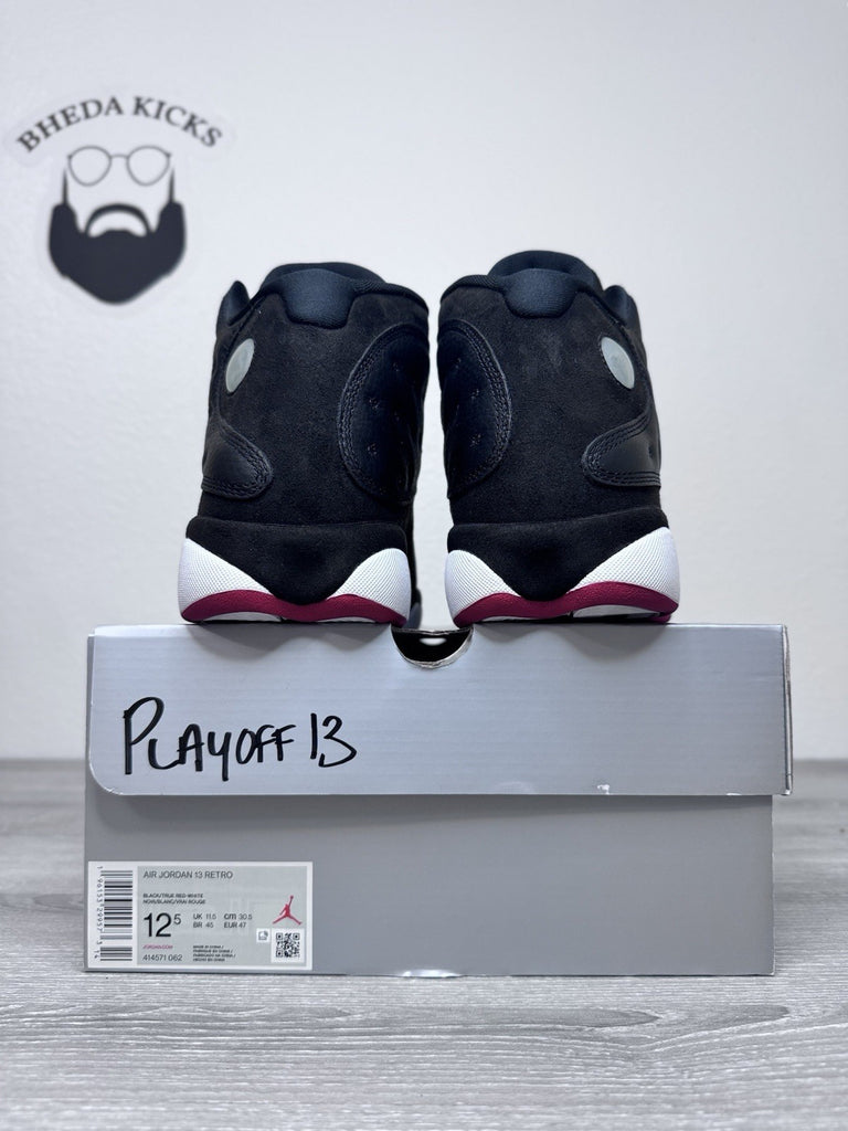 Size 12.5 - Jordan 13 Retro Mid Playoff Black Suede Leather (414571-062) Clean