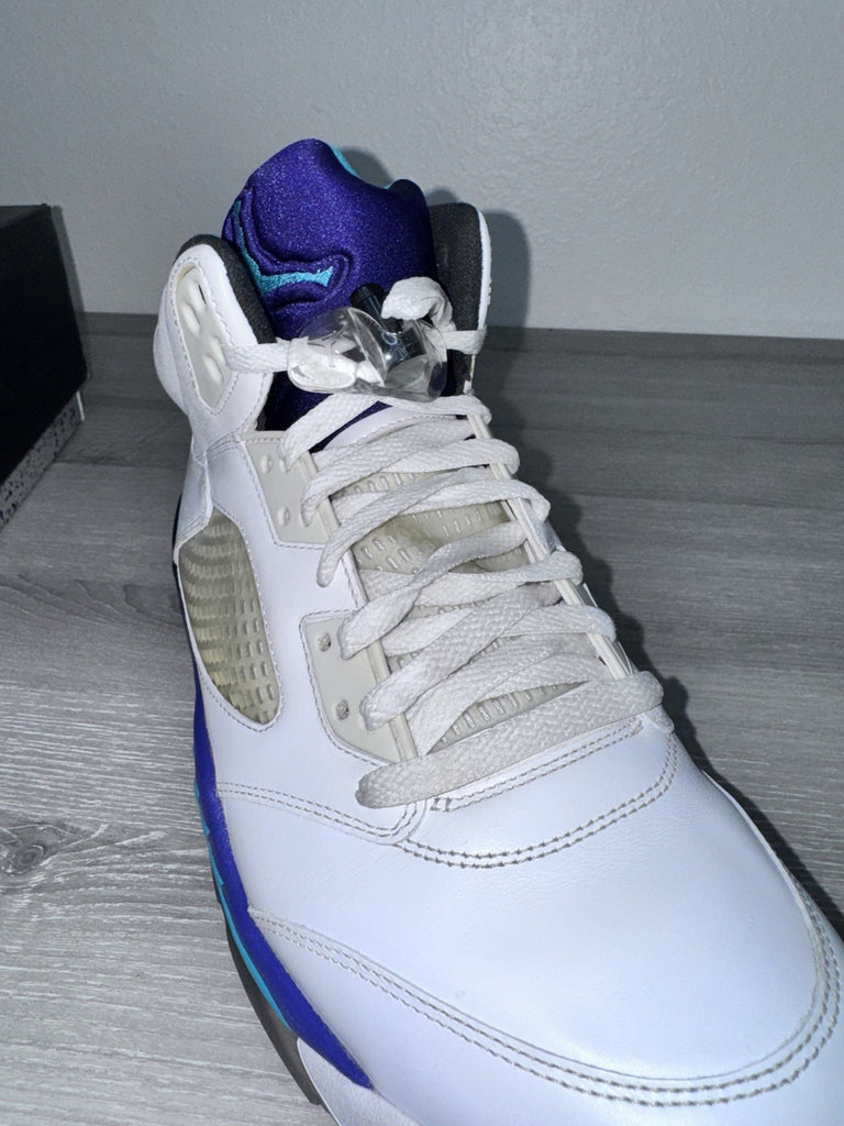 Size 12 - Nike Air Jordan 5 Retro Grape 2013 White Purple Black 136027-108