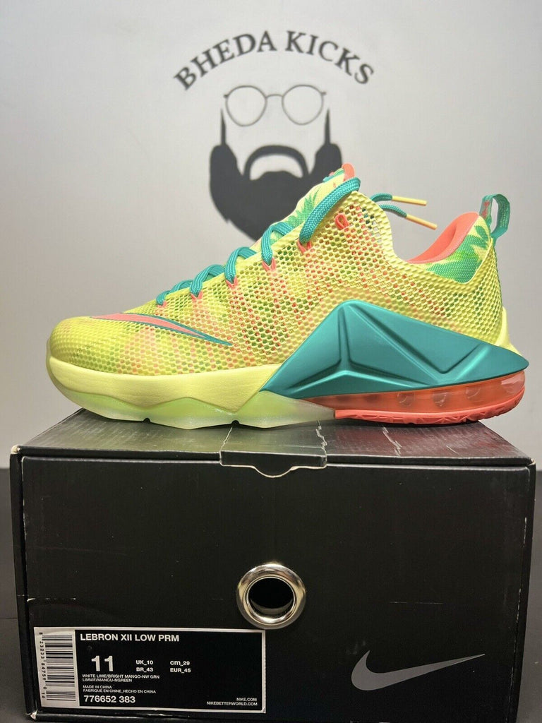 Nike LeBron 12 XII Low PRM LeBronald Palmer 805893-383 Size 11 Preowned Og Rare