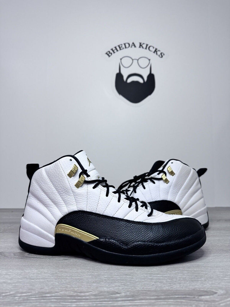 Size 11.5 - Nike Air Jordan 12 Royalty Taxi Men’s White Black Gold OG СТ8013-170