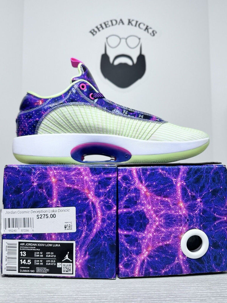 Size 13 - Luka Doncic x Air Jordan 35 Low Cosmic Deception DJ9805-190 NEW DS