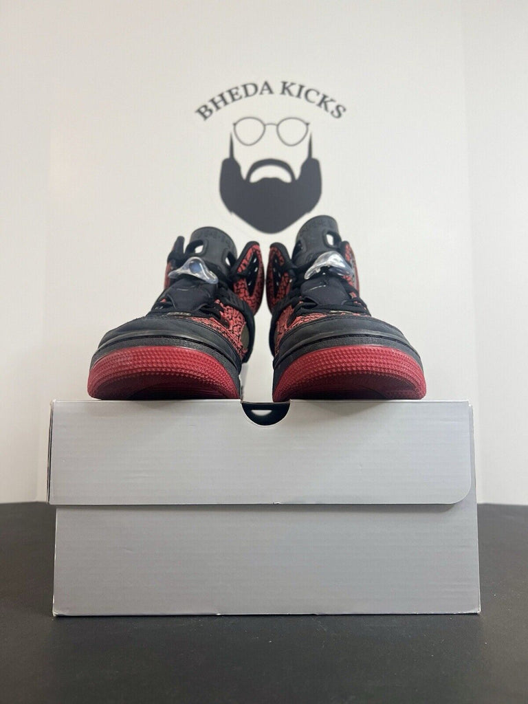 Nike Air Jordan Spizike iD Red Black Gray Preowned 532513-994 Men’s Size 13