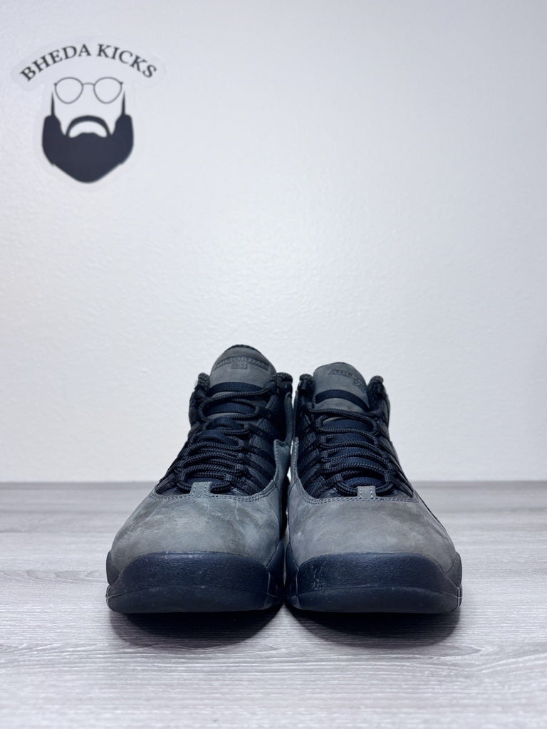 Size 12 - Air Jordan 10 Retro 2018 Shadow Grey Black Suede Leather (310805-002)