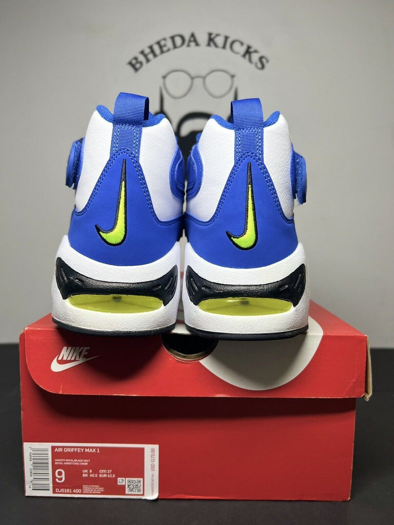 Nike Air Griffey Max 1 Varsity Royal Black Volt DJ5161-400 Men Size 9 Preowned