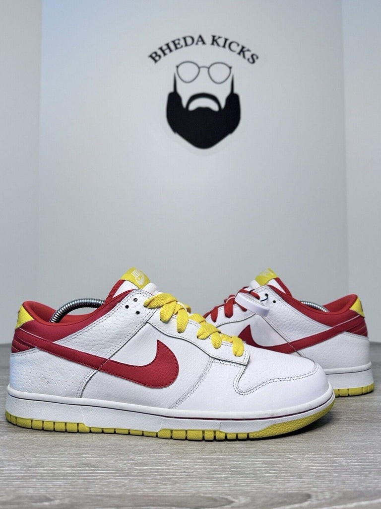 Size 10.5 - Nike Low DUNK White Ronald McDonald Red/Yellow 330938-161 Rare 2008