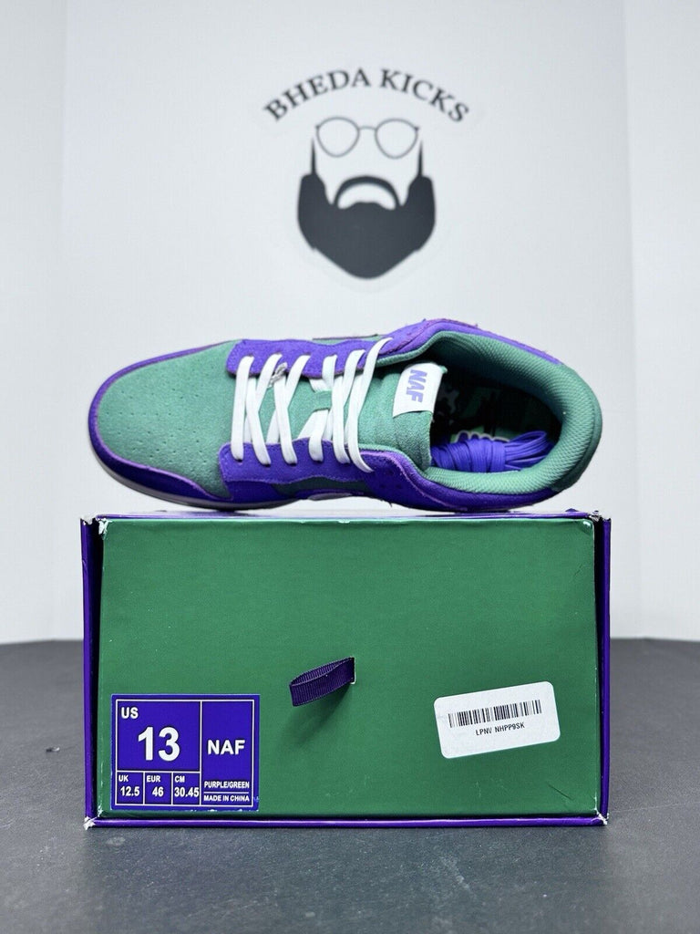 Naf World 208/420 Mens Sneakers Purple Dunk Preowned Rare Authentic Size 13