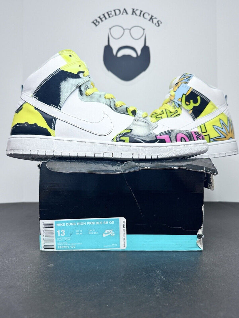 Size 13 - Nike Dunk PRM DLS SB QS High De La Soul Preowned 748751-177