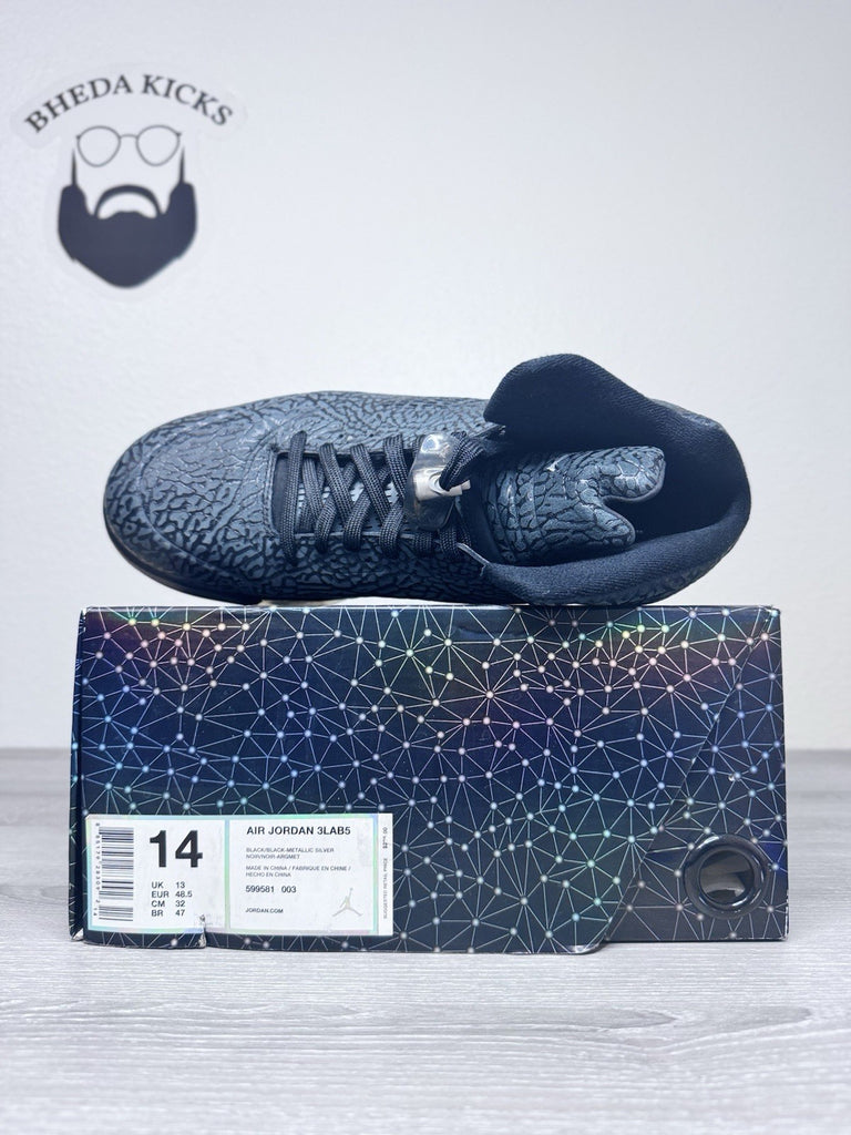 Size 14 - Air Jordan 5 Retro 3Lab5 Elephant Print 599581-003 Preowned Authentic