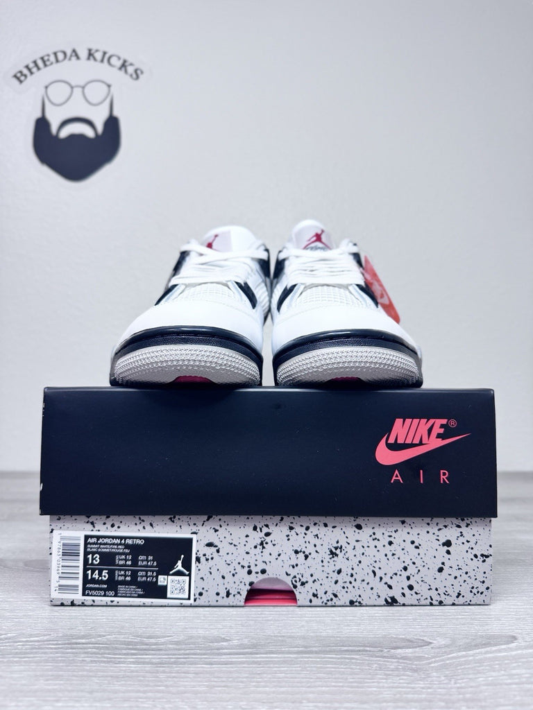Size 13 - Nike Air Jordan 4 Retro White Cement 2025 FV5029-100 Brand New