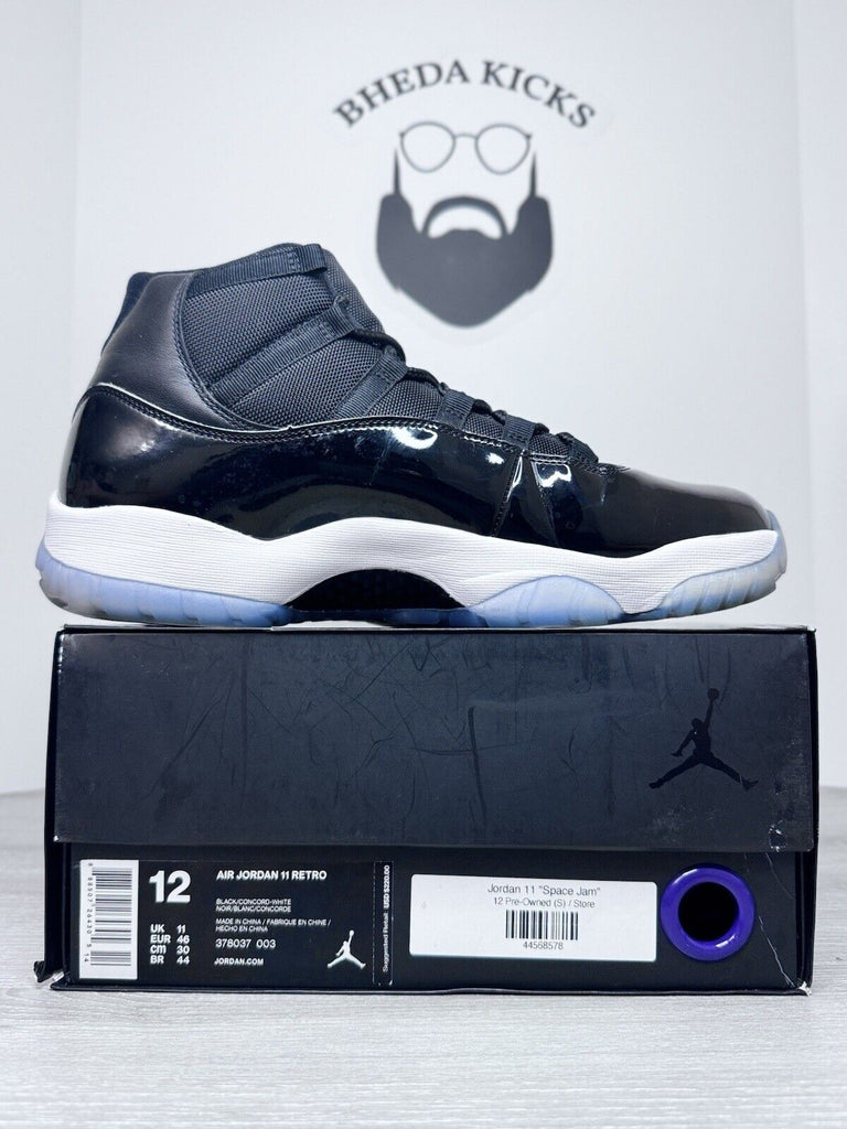 Size 12 - Jordan 11 Retro Space Jam (2016) 378037-003 Preowned Authentic